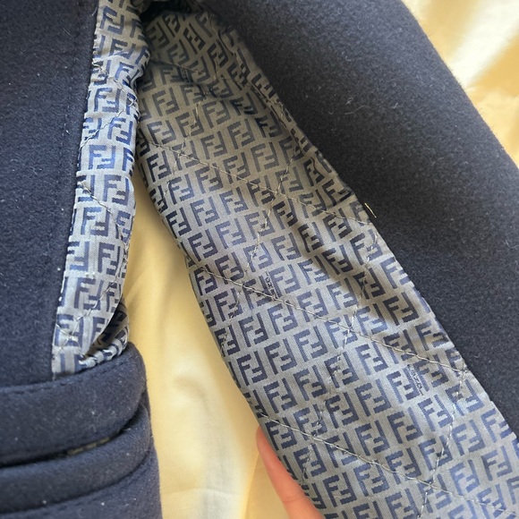 Fendi Navy Kids Trench Coat - Picture 8 of 8